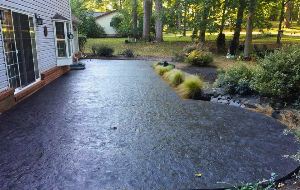 Kirbys Custom Concrete Backyard Patio